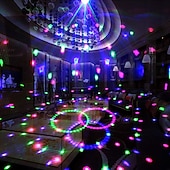 levne světla projektoru hvězdné galaxie-Mini DJ diskokoule párty stage světla vnitřní LED 7 barevných efektů projektor zařízení pro osvětlení scény s dálkovým ovládáním zvukově aktivované pro tanec dárek KTV bar narozeniny