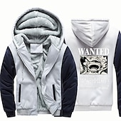 preiswerte Grafik von Zeichentrick- und Filmfiguren-One Piece Cosplay Kapuzenshirt Anime Oberbekleidung Anime Grafik Für Paar Herren Damen Erwachsene Heißprägen Casual