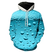 preiswerte 3D Muster-Herren 3D Bier Hoodie Sweatshirt Kapuze Hoodies Pullover Hoodie Sweatshirt Kapuze Langarm Sweatshirt mit Kapuze Mit Kapuze Strassenmode 3D-Druck Party Festtage Bier Festival Gelb Rosa Frühling Sommer