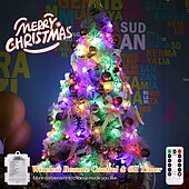 billiga Batteristrängljus-mini globe string lights batteridriven med fjärrkontroll inomhus sovrum 50/100 led färgglada blinkande ljus med fjärrstyrda led string lights för sovrumsfest uteplats jul vardagsrum kontor