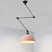 preiswerte Pendelleuchte-LED-Pendelleuchte, Macaron-Pole, Kipphebel-Kronleuchter, 30 cm, 3000 K, E27, 1-flammig, moderner Langarm-Strahler, Pendelleuchte, Bar, Loft, Restaurant (inklusive Leuchtmittel)