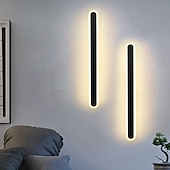 olcso Beltéri falilámpák-led fali lámpák hosszú csík modern beltéri fém fali lámpák tükör világítás falikarok meleg hideg fehér 3000/6000k 1500lm akril hálószoba fali lámpák