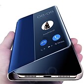 cheap Other Phone Case-Mirror PU Leather Phone case For Huawei P40 P30 P20 Pro Lite Flip Protective Cover for Huawei Mate 40 30 20 Pro Lite Sleep wake View Clear View Standing Luxury Smart Mirror Flip Cover
