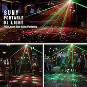 billige Projektorlys og laserprojektor-Star Galaxy projektorlys Projektorlys Scenelys Fjernstyrt Laserlysprojektor Fest utendørs Jul Rød