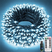 preiswerte USB-Lichterketten-weihnachtslichter fee lichterketten innen außen usb mit fernbedienung 10m 20m dunkelgrüner draht lichterketten 100/200 leds 17key fernbedienung cluster lichter urlaubslichter usb urlaub hochzeit