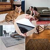 お買い得  ラグ＆マット＆カーペット-5パック ラググリッパー ラグ用 ノンスリップラグパッド ホームフロア用 アンチスリップカーペットテープ エリアラグ リビングルーム ベッドルーム用