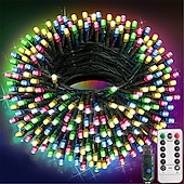 preiswerte USB-Lichterketten-weihnachtslichter fee lichterketten innen außen usb mit fernbedienung 10m 20m dunkelgrüner draht lichterketten 100/200 leds 17key fernbedienung cluster lichter urlaubslichter usb urlaub hochzeit