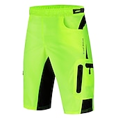 voordelige Heren Shorts, Panty&#039;s &amp; Broeken-WOSAWE Voor heren MTB shorts Wielrenshorts Fietsen Gewatteerde shorts MTB shorts Ruim Passend Bergracen Wegwielrennen Sport 3D-pad Fietsen Ademend Anatomisch ontwerp Zwart Groen Siliconen Kleding