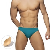 economico nuotata breve-Per uomo Costumi da bagno Slip da bagno Colore puro Antiparassitario A prova di perdita Spiaggia Piscina Di tendenza Semplice Blu chiaro Nero Media elasticità