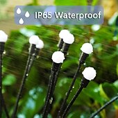 cheap Pathway Lights &amp; Lanterns-5 Pack Solar Firefly Lights Outdoor Waterproof Garden Light Remote Control Solar/USB Powered 8 Modes Lighting Solar Swaying Lights Courtyard Patio Pathway Decoration Solar Landscape Light