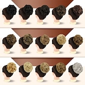 halpa Nutturat-sofeiyan claw klipsi sotkuinen nuttura hiuspala aaltoileva kihara hius nuttura klipsi kynsissä chignon poninhäntä hiuslisäkkeet synteettiset rypytetty updo hiuspidennykset scrunchie hiuslisäke