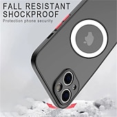 Недорогие Чехлы для iPhone-Чехол для iPhone 16e iPhone 16 iPhone 15 Pro Max Plus iPhone 14 13 12 11 Pro Max Plus X XR XS Защитный чехол тонкий с MagSafe полупрозрачный ультратонкий матовый блестящий однотонный PC