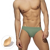 economico nuotata breve-Per uomo Costumi da bagno Slip da bagno Colore puro Antiparassitario A prova di perdita Spiaggia Piscina Di tendenza Semplice Blu chiaro Nero Media elasticità