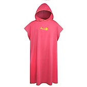 abordables Les serviettes-Peignoir à langer serviette poncho à capuche serviette à langer légère à séchage rapide extra longue en microfibre poncho de surf taille universelle pour hommes femmes adultes, convient pour la