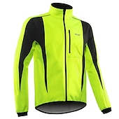 baratos Jaquetas e Gilets para homens-Arsuxeo Homens Jaqueta para Ciclismo Jaqueta Corta-Vento Casaco de lã Inverno Térmico / Quente A Prova de Vento Forro de Velocino Respirável Moto Jaqueta Ciclismo de Montanha Ciclismo de Estrada