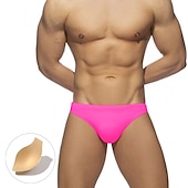 economico nuotata breve-Per uomo Costumi da bagno Slip da bagno Colore puro Antiparassitario A prova di perdita Spiaggia Piscina Di tendenza Semplice Blu chiaro Nero Media elasticità