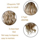 abordables Coletas-Coletas Clásico / sintético / Garra de oso / clip de mandíbula Pelo sintético Pedazo de cabello La extensión del pelo Rizado Larga Fiesta / Ropa Cotidiana / Fiesta y Noche