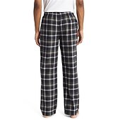 billiga Sov botten-Herr Vardagsklädsel Pyjamasbyxor Plädbyxor Lounge Byxor Rutnät / Pläd Varm Mjukt Hem Säng Spa Flanell Varm Ficka Elastisk midja Vinter Svart Blå