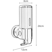 economico Dispenser sapone-distributore di sapone dispenser a parete per pompa doccia per bagno per gel doccia shampoo sapone (500 ml)