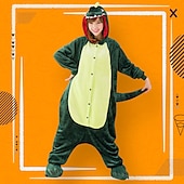 olcso Onesie jelmezek-Karnevál Kollázs Pizsama Álcázás Onesie jelmez Farsangi jelmez Dinoszaurus Onesie pizsama Kigurumi pizsama Pizsamák Vicces jelmez mert Felnőttek Férfi és női Karácsony Farsang Újév Rajzfilm