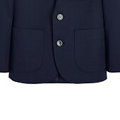 billiga Pojkars kavajer-Barn Pojkar Blazer Kappa Ytterkläder Ensfärgat Långärmad Täcka Formell Grundläggande Dagligen Svart Marinblå Grå Vinter Höst 7-13 år