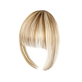 abordables Franges-Clip dans la frange extensions de cheveux frange naturelle clip sur le devant frange vaporeuse soignée temple une pièce accessoire de postiche pour les femmes