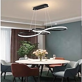 billige Lysekroner-1-lys 75 cm akryl dimbar pendel lys led lysekrone justerbar note design moderne for hjemme stue belysning kun dimmes med fjernkontroll