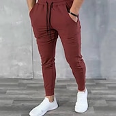 levne Běžecké kalhoty a legíny-Pánské Kalhoty Kalhoty Tepláky Šňůrky Kapsa na zip Spodní část oděvu Oblečení na atletiku Zima Prodyšné Yumuşak Ter Emen Zdatnost Basketbalový míč Běh Běžný sportovní oblečení Sportovní oděvy