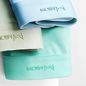 preiswerte Boxershorts für Herren-Herren 1 Packung Unterwäsche Grundlegendes Höschen Unterwäsche Boxer Slip Polyester Antibakteriell Auslaufsicher Buchstabe Mittlere Taillenlinie Schwarz Weiß