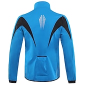baratos Jaquetas e Gilets para homens-Arsuxeo Homens Jaqueta para Ciclismo Jaqueta Corta-Vento Casaco de lã Inverno Térmico / Quente A Prova de Vento Forro de Velocino Respirável Moto Jaqueta Ciclismo de Montanha Ciclismo de Estrada
