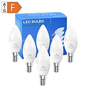 billige Stearinlyslamper med LED-12stk 6w stearinlys kandelaber led lyspære 600lm e14 c37 20 led perler smd 2835 60w halogen tilsvarende varm kald hvit 110-240v