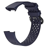 זול להקות שעונים של Fitbit-להקת שעונים חכמה מותאם ל פיטביט Charge 4 / Charge 3 / Charge 3 SE סיליקוןריצה שעון חכם רצועה אלסטי מתכוונן נושם רצועת ספורט תַחֲלִיף צמיד