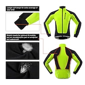 Недорогие Мужские куртки и жилеты-Арсуксо Муж. Велокуртки Ветровка Флисовая жилетка Сохраняет тепло С защитой от ветра Флисовая подкладка Дышащий Велоспорт Жакет Горные велосипеды Шоссейные велосипеды Езда по городу