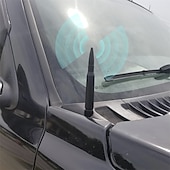 economico Decorazione e protezione carrozzeria-antenna universale per auto antenna proiettile antenna per camion compatibile con ford dodge chevrolet gmc toyota antenna radio accessori per auto rossi