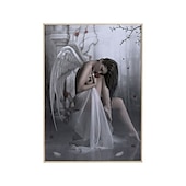 cheap People Prints-1 Panel People Prints Angel Girl Wall Art Canvas Modern Wall Hanging Gift Home Decoration Rolled Canvas No Frame Unframed Unstretched
