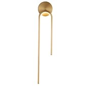 billige Vegglamper for innendørsbruk-led vegglamper innendørs kobber, moderne led vegglampebelysning 21,4&quot; lineær slankt rørformet gull veggmontert lampe for trapp, soverom
