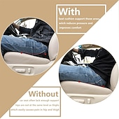 abordables Housses de siège de voiture-Coussin de siège auto en mousse mémoire – Support de siège confortable pour les conducteurs lors de longs trajets