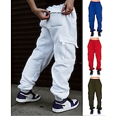 cheap Running Pants &amp; Tights-Women&#039;s Joggers Cargo Pants Drawstring Baggy Bottoms Athletic Athleisure Winter Breathable Soft Sweat wicking Gym Workout Running Jogging Sportswear Activewear Solid Colored Black White Army Green