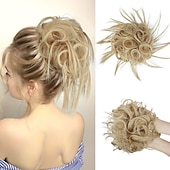 abordables Chignons-ébouriffé chignon désordonné chignon postiche extension de cheveux queue de cheval avec élastique élastique chignon queue de cheval postiche extensions de cheveux synthétiques chouchous queue de