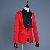 halpa Asusteet-1920-luku Slim Fit Kolmiosainen puku Hartiahuivikäänne Suuri Gatsby Herrasmies Gangsteri Jakardi Miesten Joulu Karnevaali Naamiaiset Häät Juhla Tanssiaiset Aikuisten Takki Liivi Housut