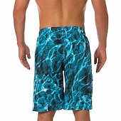 baratos shorts de natação masculinos-Homens Bermuda de Surf Shorts de Natação Calção Justo de Natação Shorts de verão Bermudas Com Cordão com forro de malha Cintura elástica Impressão 3D oceano Respirável Secagem Rápida Comprimento do