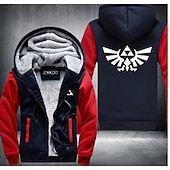 cheap Cartoon &amp; Movie Character Graphic-The Legend of Zelda pattern Hoodie Anime Outerwear Anime Graphic For Couple&#039;s Men&#039;s Women&#039;s Adults&#039; Hot Stamping Casual Daily