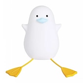 economico Lucine notturne per bambini e neonati-anatra ha condotto le luci notturne simpatica lampada in silicone ricaricabile usb sensore di temporizzazione lampada da comodino per camera da letto regalo per bambini