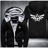 cheap Cartoon &amp; Movie Character Graphic-The Legend of Zelda pattern Hoodie Anime Outerwear Anime Graphic For Couple&#039;s Men&#039;s Women&#039;s Adults&#039; Hot Stamping Casual Daily