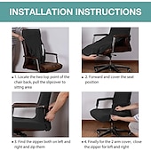 cheap Office Chair Cover-Office Chair Cover Stretchable Slipcover for Office Chairs with a Secure Fit and Durable Protection in a Stylish Design