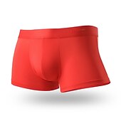 preiswerte Boxershorts für Herren-Herren 1 Packung Unterwäsche Grundlegendes Höschen Unterwäsche Boxer Slip Polyester Antibakteriell Auslaufsicher Buchstabe Mittlere Taillenlinie Schwarz Weiß