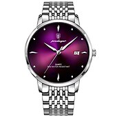 cheap Quartz Watches-The new POEDAGAR/ P868 brand men&#039;s watch waterproof glow-in-the-dark slim calendar quartz watch is a hit with foreign trade