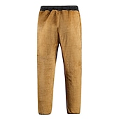 preiswerte Unterteile-Herren Wasserdichte Wanderhose Fleece-gefütterte Hose Softshellhosen Winter Außen Regular Fit warm Fleece-Futter Abnehmbares Vlies Atmungsaktiv Hosen / Regenhose Unten Dunkelgrau Schwarz / Orange