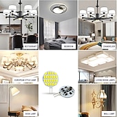 abordables Ampoules LED type maïs-10 pièces led bi broches lumières 24led ac/dc12v-36v courant constant large tension maïs lumières led bi-pin lumières g4 pin 5730 smd perles fenêtre armoire lampe ménage intérieur lampe lampe