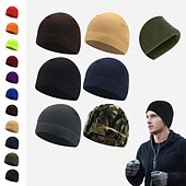 cheap Men&#039;s Hats-Men&#039;s Women&#039;s Beanie Hat Knit Beanie Beanies Violet Black Solid Colored Thermal Warm Windproof Breathable